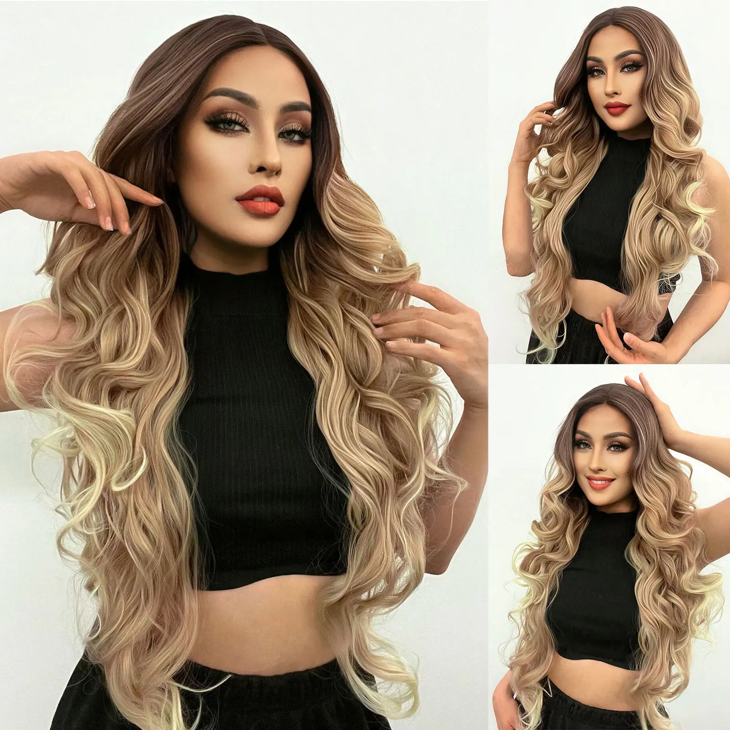 30-40 Inch 5x5 Glueless Human Hair Wig, 250 Density, 13x6 HD Transparent Lace Frontal, 13x4 Body Wave Lace Front Wig for Women