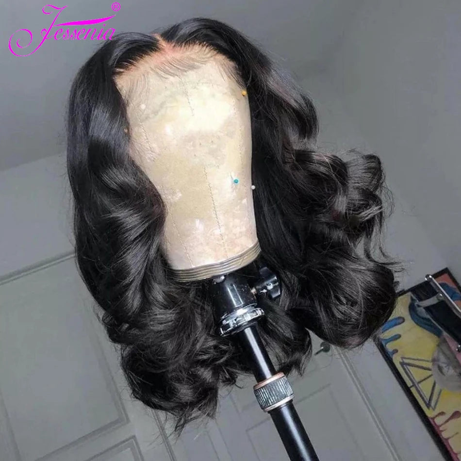 30-40 Inch 5x5 Glueless Human Hair Wig, 250 Density, 13x6 HD Transparent Lace Frontal, 13x4 Body Wave Lace Front Wig for Women