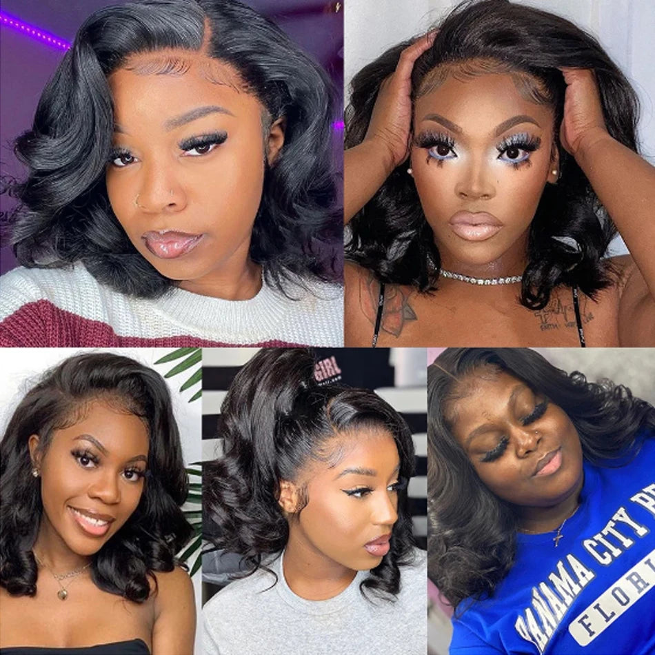 30-40 Inch 5x5 Glueless Human Hair Wig, 250 Density, 13x6 HD Transparent Lace Frontal, 13x4 Body Wave Lace Front Wig for Women