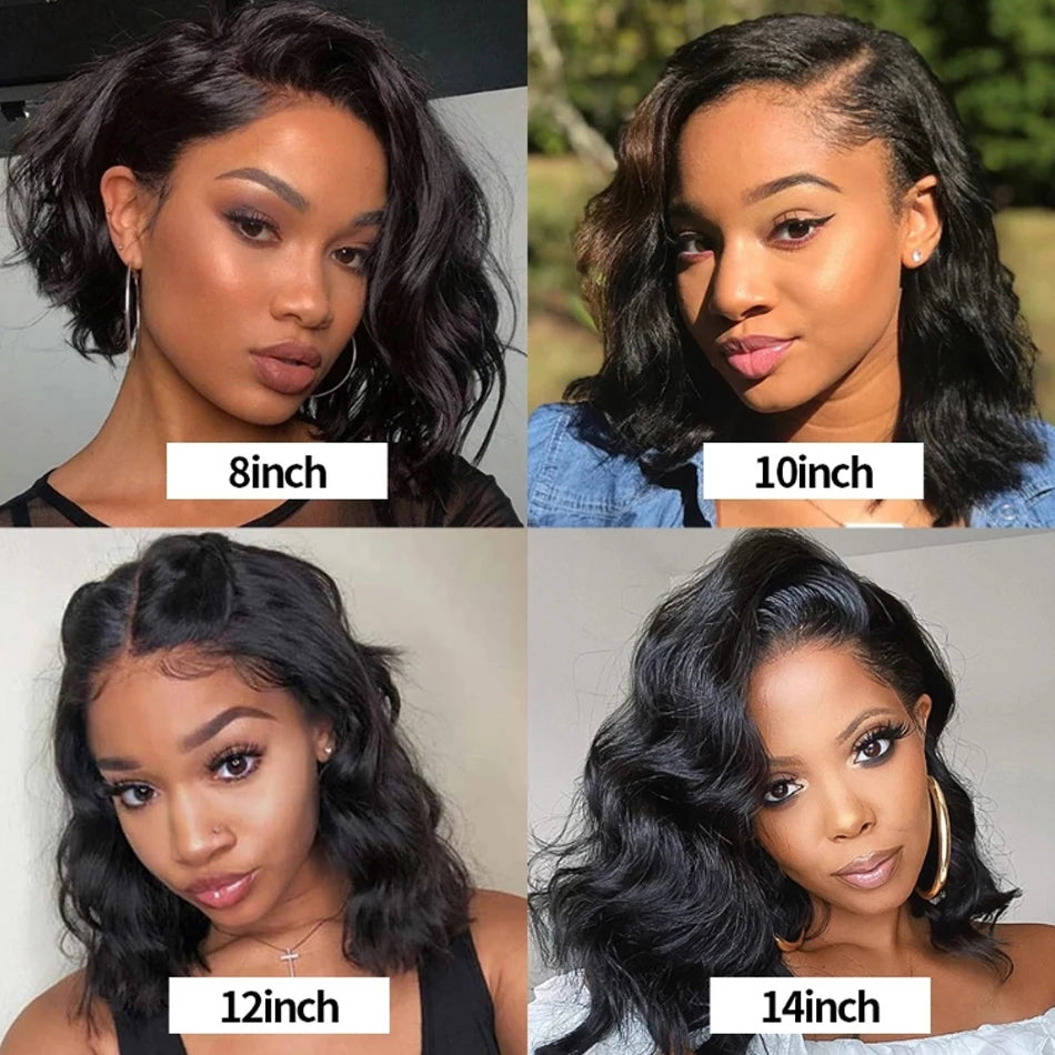 30-40 Inch 5x5 Glueless Human Hair Wig, 250 Density, 13x6 HD Transparent Lace Frontal, 13x4 Body Wave Lace Front Wig for Women