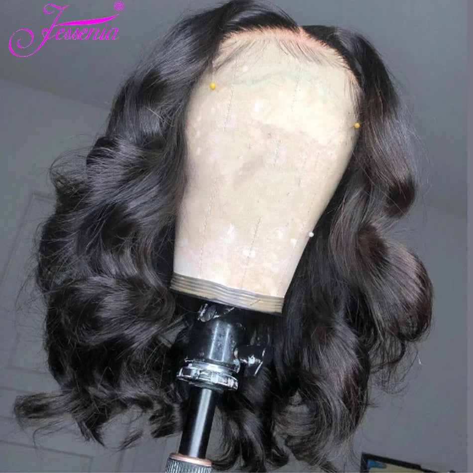 30-40 Inch 5x5 Glueless Human Hair Wig, 250 Density, 13x6 HD Transparent Lace Frontal, 13x4 Body Wave Lace Front Wig for Women