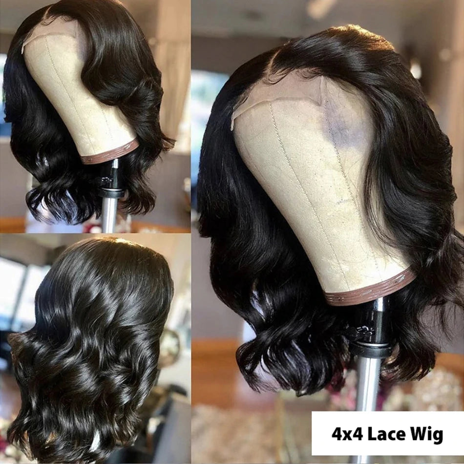 30-40 Inch 5x5 Glueless Human Hair Wig, 250 Density, 13x6 HD Transparent Lace Frontal, 13x4 Body Wave Lace Front Wig for Women
