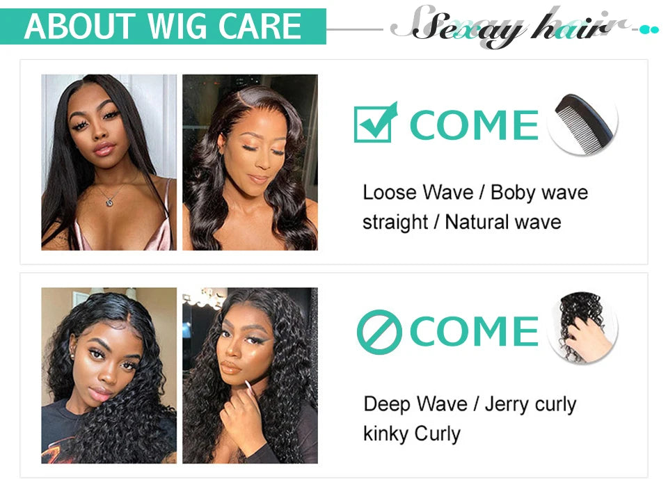 30-40 Inch 5x5 Glueless Human Hair Wig, 250 Density, 13x6 HD Transparent Lace Frontal, 13x4 Body Wave Lace Front Wig for Women
