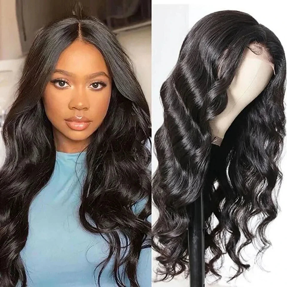 30-40 Inch 5x5 Glueless Human Hair Wig, 250 Density, 13x6 HD Transparent Lace Frontal, 13x4 Body Wave Lace Front Wig for Women