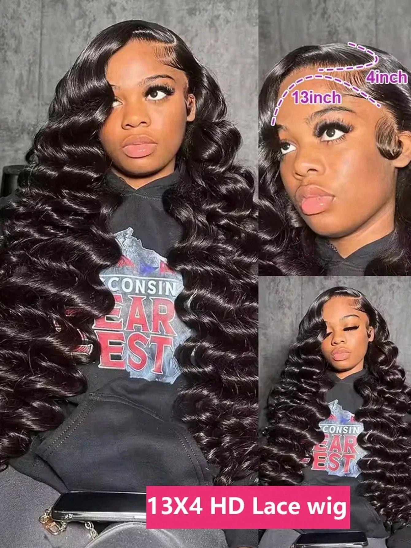 250 Density Curly 13x6 13×4 5×5 HD Transparent Deep Wave Lace Front Wig Human Hair For Black Women 40 42 Inch Pre Plucked Brazil