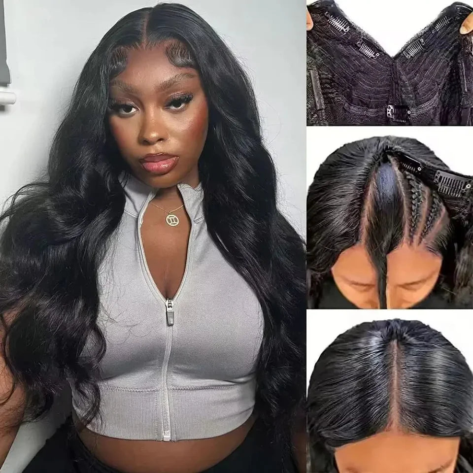 30-40 Inch 5x5 Glueless Human Hair Wig, 250 Density, 13x6 HD Transparent Lace Frontal, 13x4 Body Wave Lace Front Wig for Women