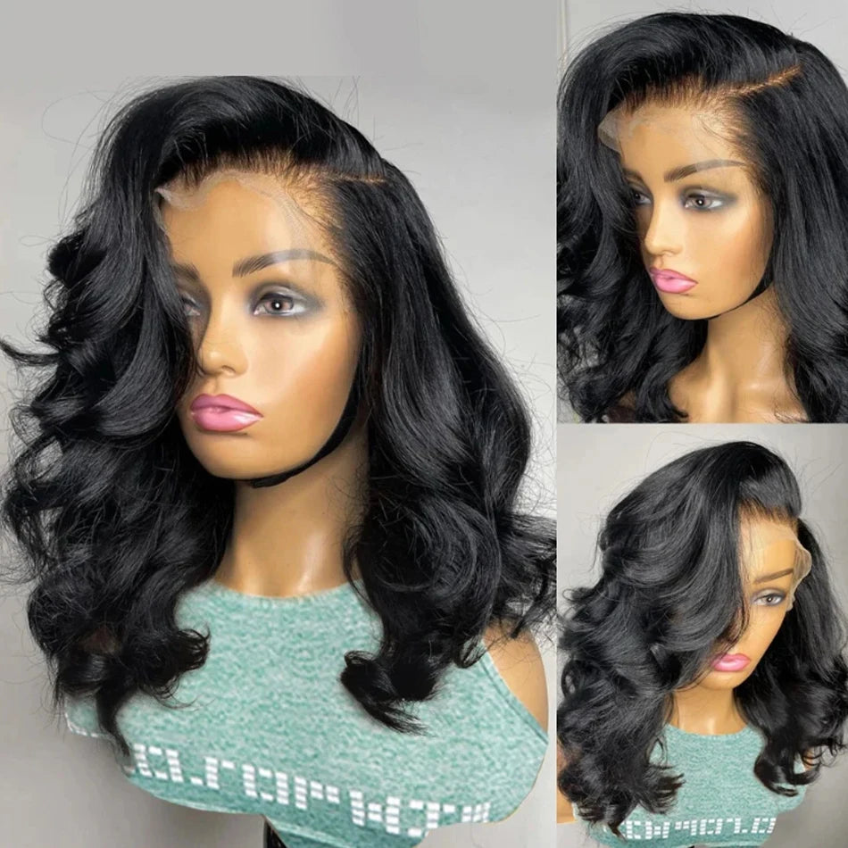 30-40 Inch 5x5 Glueless Human Hair Wig, 250 Density, 13x6 HD Transparent Lace Frontal, 13x4 Body Wave Lace Front Wig for Women