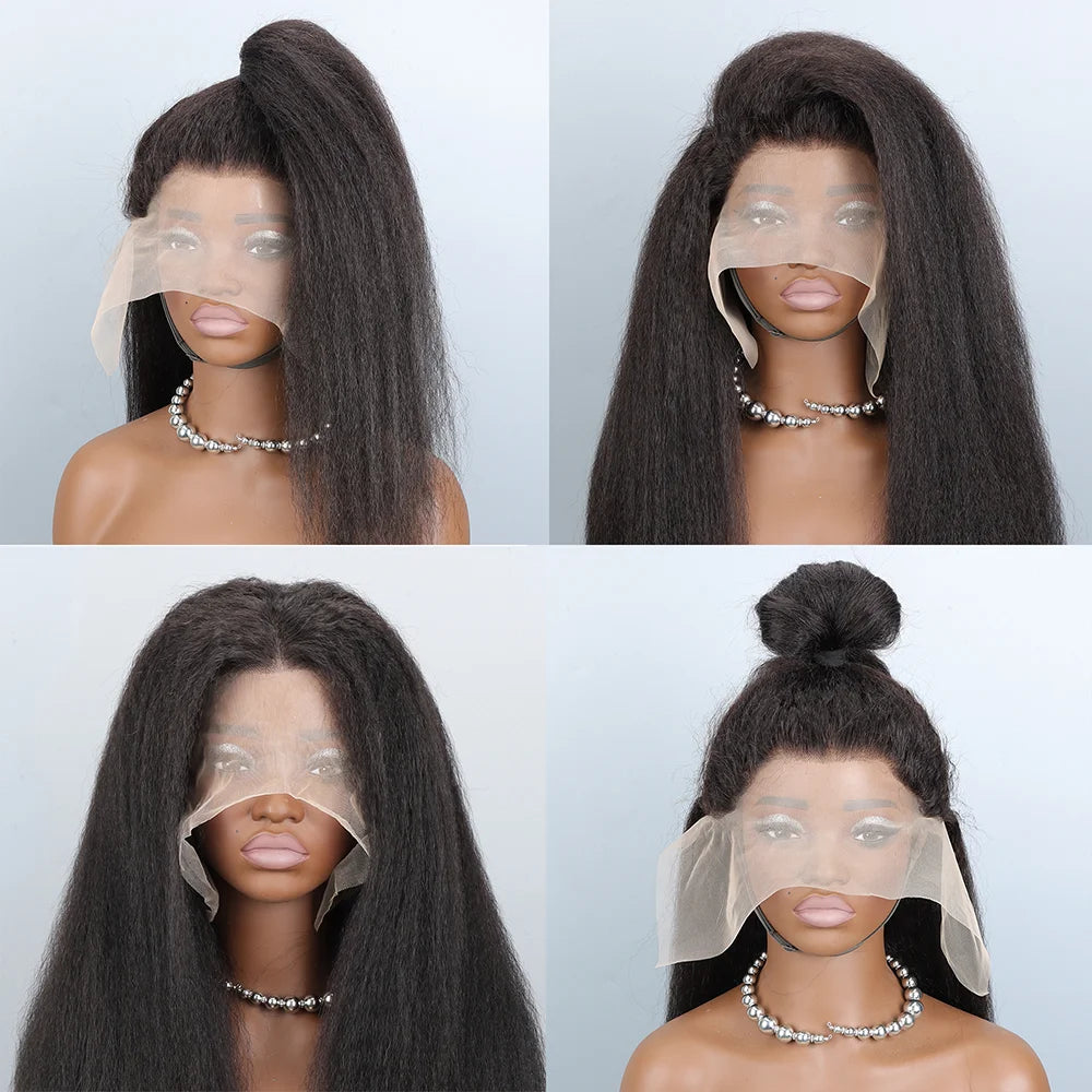 30-40 Inch 5x5 Glueless Human Hair Wig, 250 Density, 13x6 HD Transparent Lace Frontal, 13x4 Body Wave Lace Front Wig for Women
