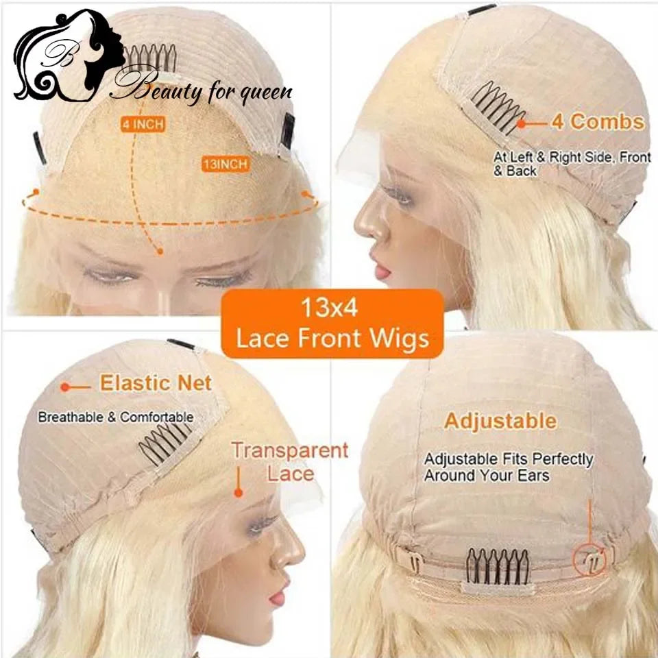 30-40 Inch 5x5 Glueless Human Hair Wig, 250 Density, 13x6 HD Transparent Lace Frontal, 13x4 Body Wave Lace Front Wig for Women