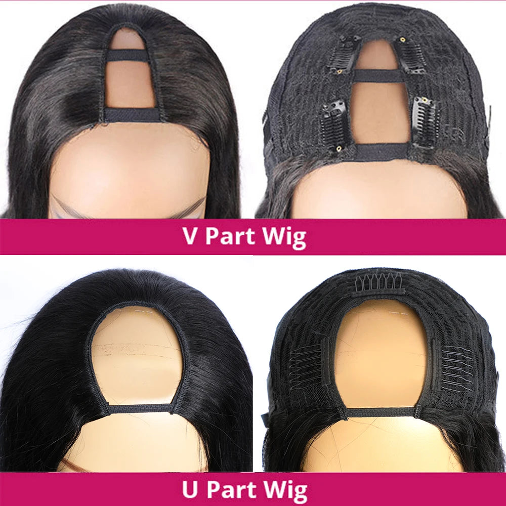30-40 Inch 5x5 Glueless Human Hair Wig, 250 Density, 13x6 HD Transparent Lace Frontal, 13x4 Body Wave Lace Front Wig for Women