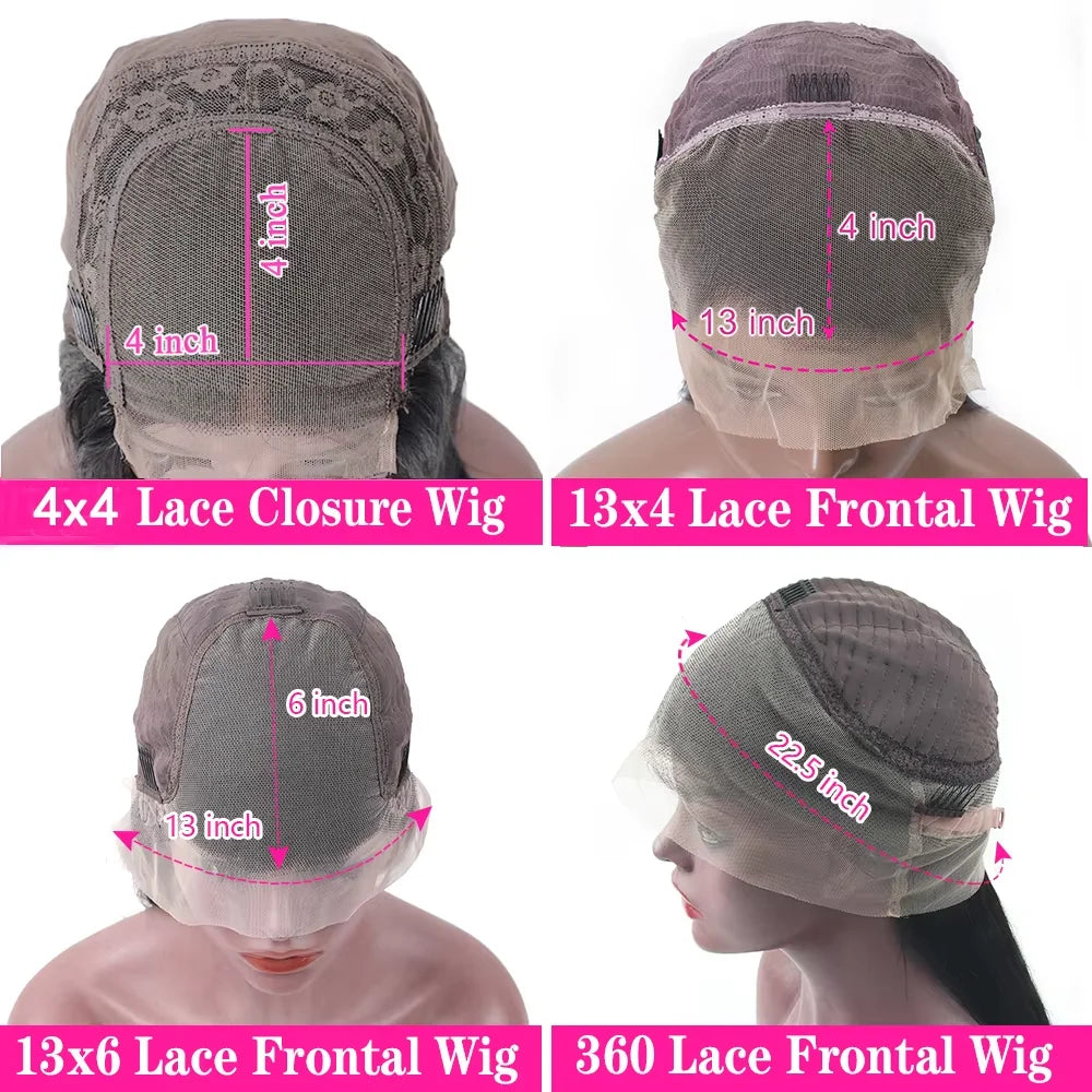 13x6 Body Wave HD Lace Front Vietnamese Virgin Human Hair Wigs 13x4 Lace Frontal Wig Pre Plucked 30 40Inch For Women 4x4 Closure
