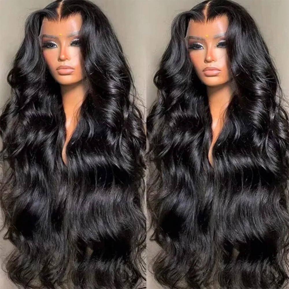 30-40 Inch 5x5 Glueless Human Hair Wig, 250 Density, 13x6 HD Transparent Lace Frontal, 13x4 Body Wave Lace Front Wig for Women