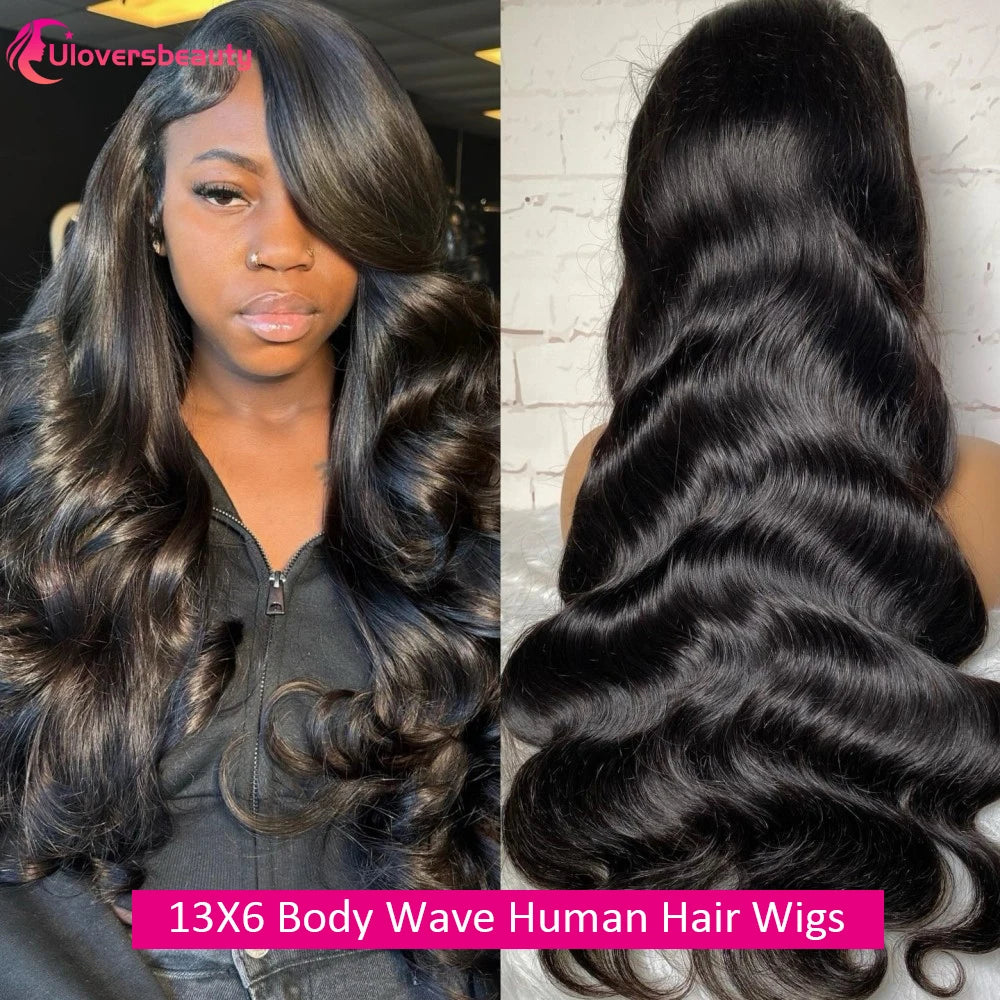 24 26 30Inch Body Wave Human Hair Wigs 13x6 HD Lace Human Hair Wig Raw Hair Wigs On Clearance Sale 220% Glueless Wigs Human Hair