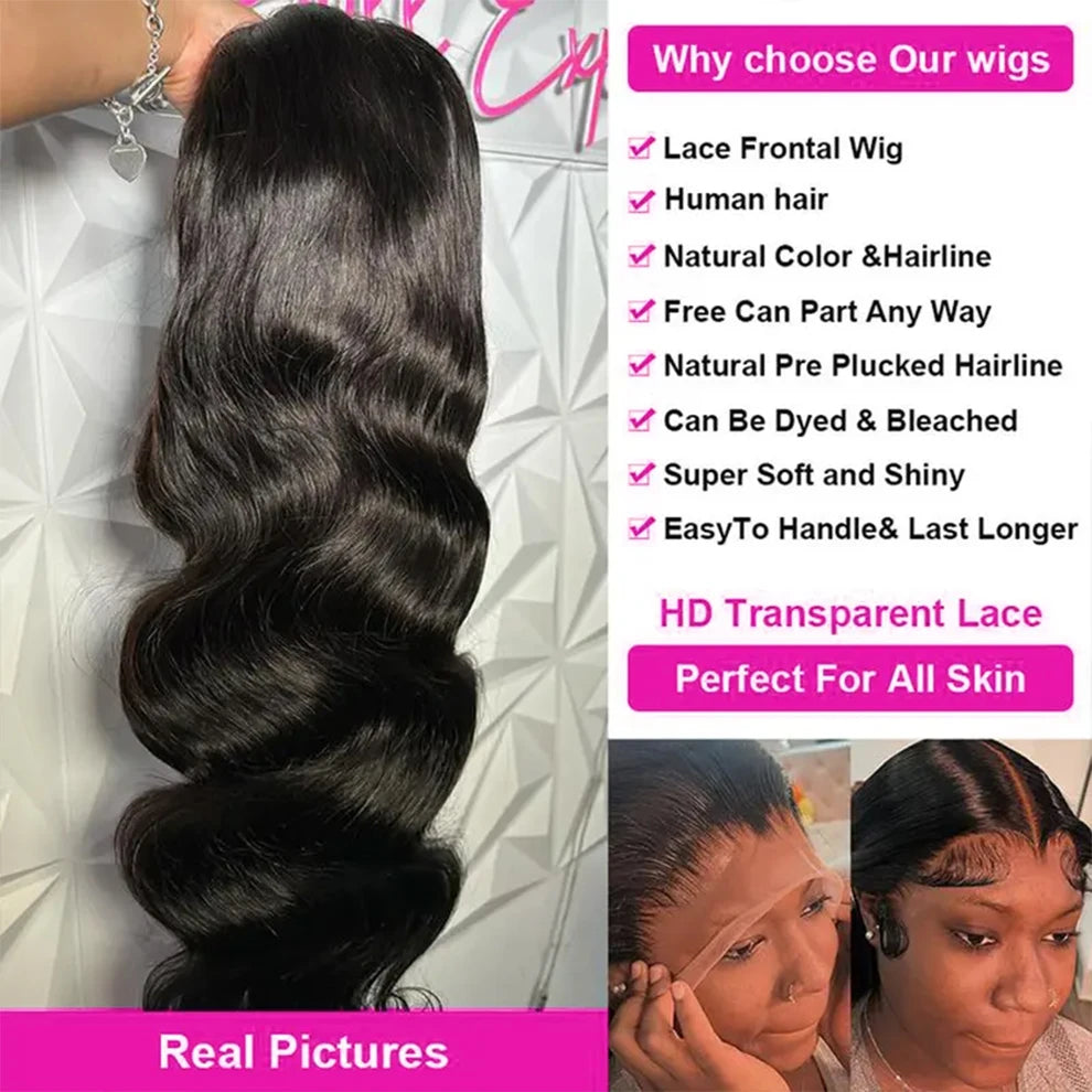 Ready To Wear Glueless Wigs Human Hair Body Wave 13x4 13x6 Lace Front Wig No Glue Pre Cut Lace Frontal Wig For Black Women 230%