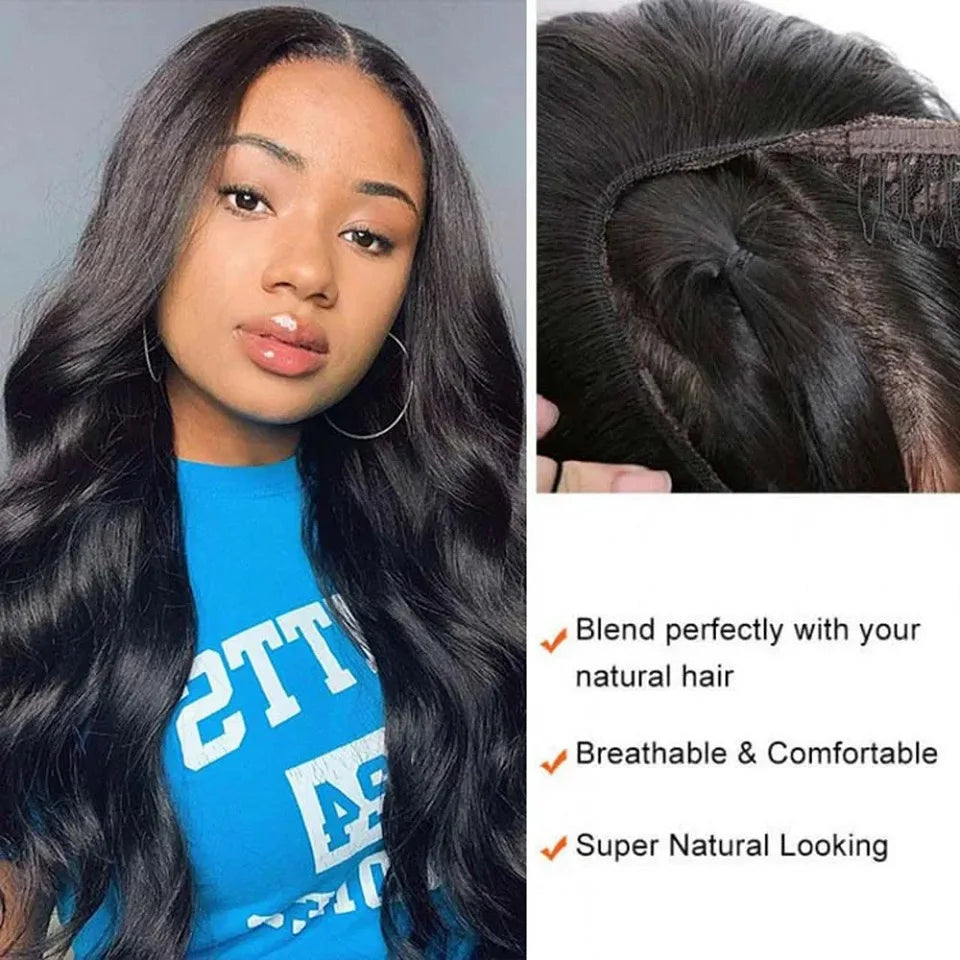 30-40 Inch 5x5 Glueless Human Hair Wig, 250 Density, 13x6 HD Transparent Lace Frontal, 13x4 Body Wave Lace Front Wig for Women