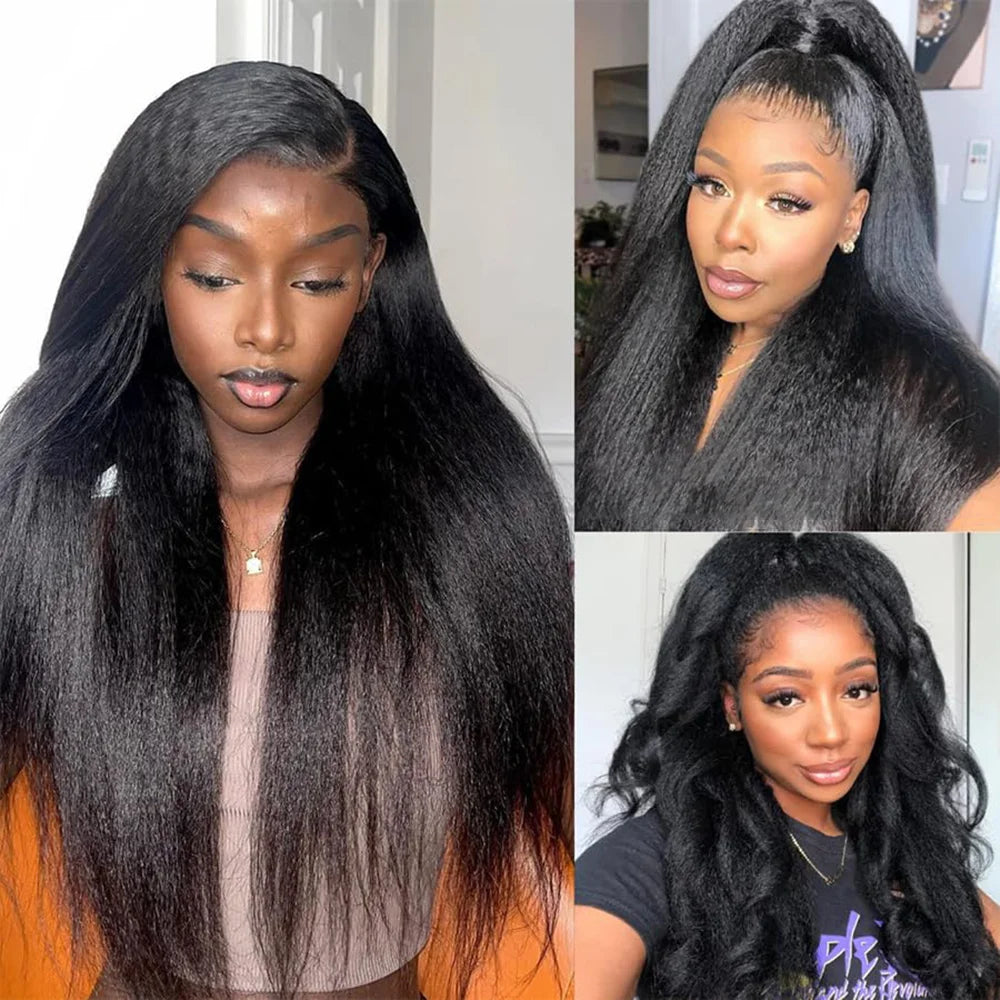 30-40 Inch 5x5 Glueless Human Hair Wig, 250 Density, 13x6 HD Transparent Lace Frontal, 13x4 Body Wave Lace Front Wig for Women