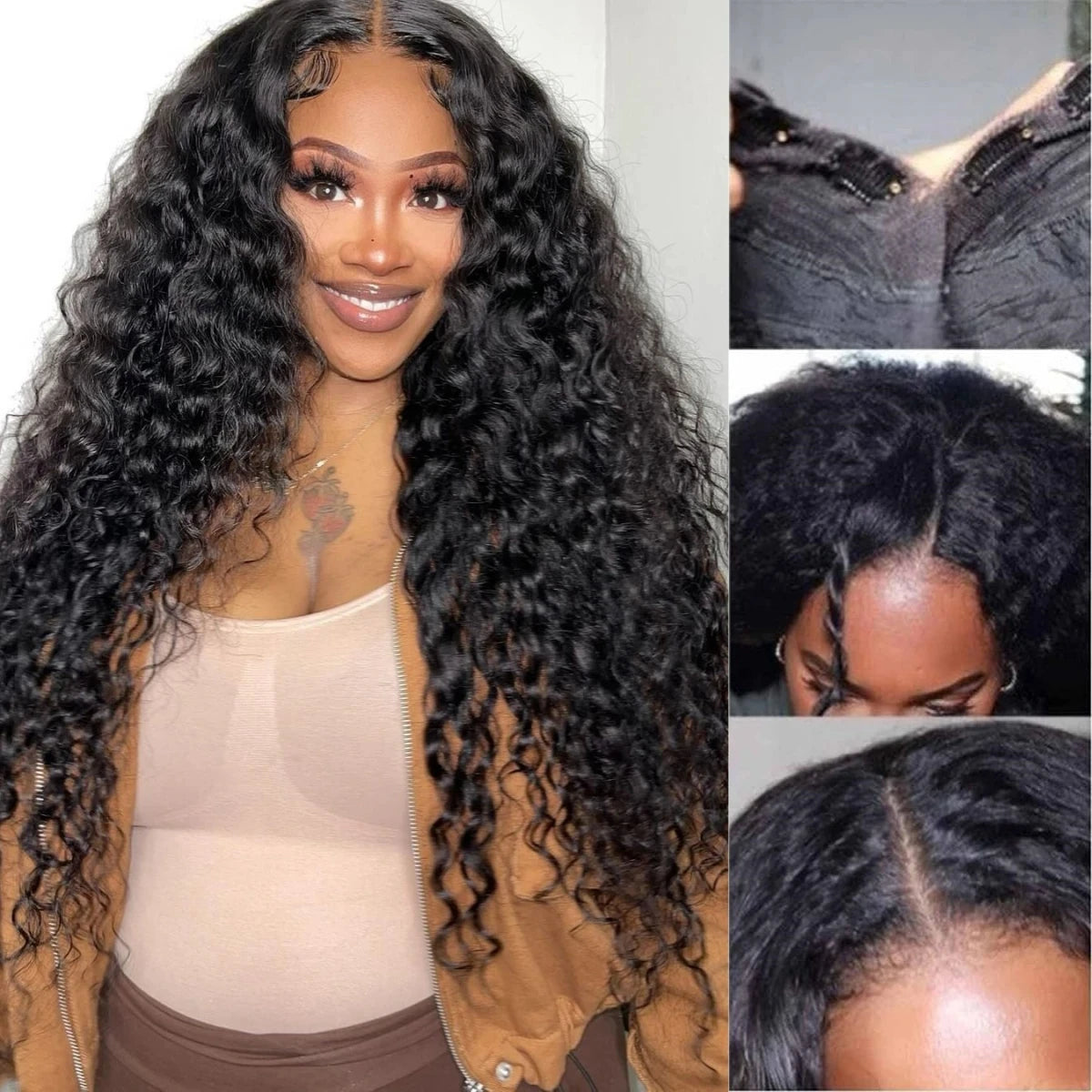 30-40 Inch 5x5 Glueless Human Hair Wig, 250 Density, 13x6 HD Transparent Lace Frontal, 13x4 Body Wave Lace Front Wig for Women