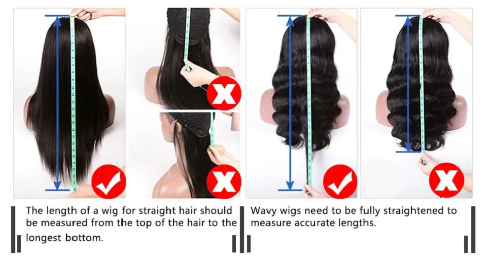 30-40 Inch 5x5 Glueless Human Hair Wig, 250 Density, 13x6 HD Transparent Lace Frontal, 13x4 Body Wave Lace Front Wig for Women
