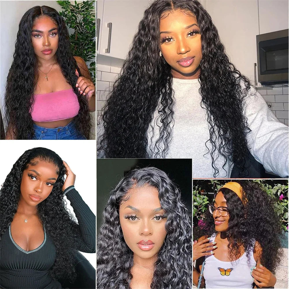 30-40 Inch 5x5 Glueless Human Hair Wig, 250 Density, 13x6 HD Transparent Lace Frontal, 13x4 Body Wave Lace Front Wig for Women