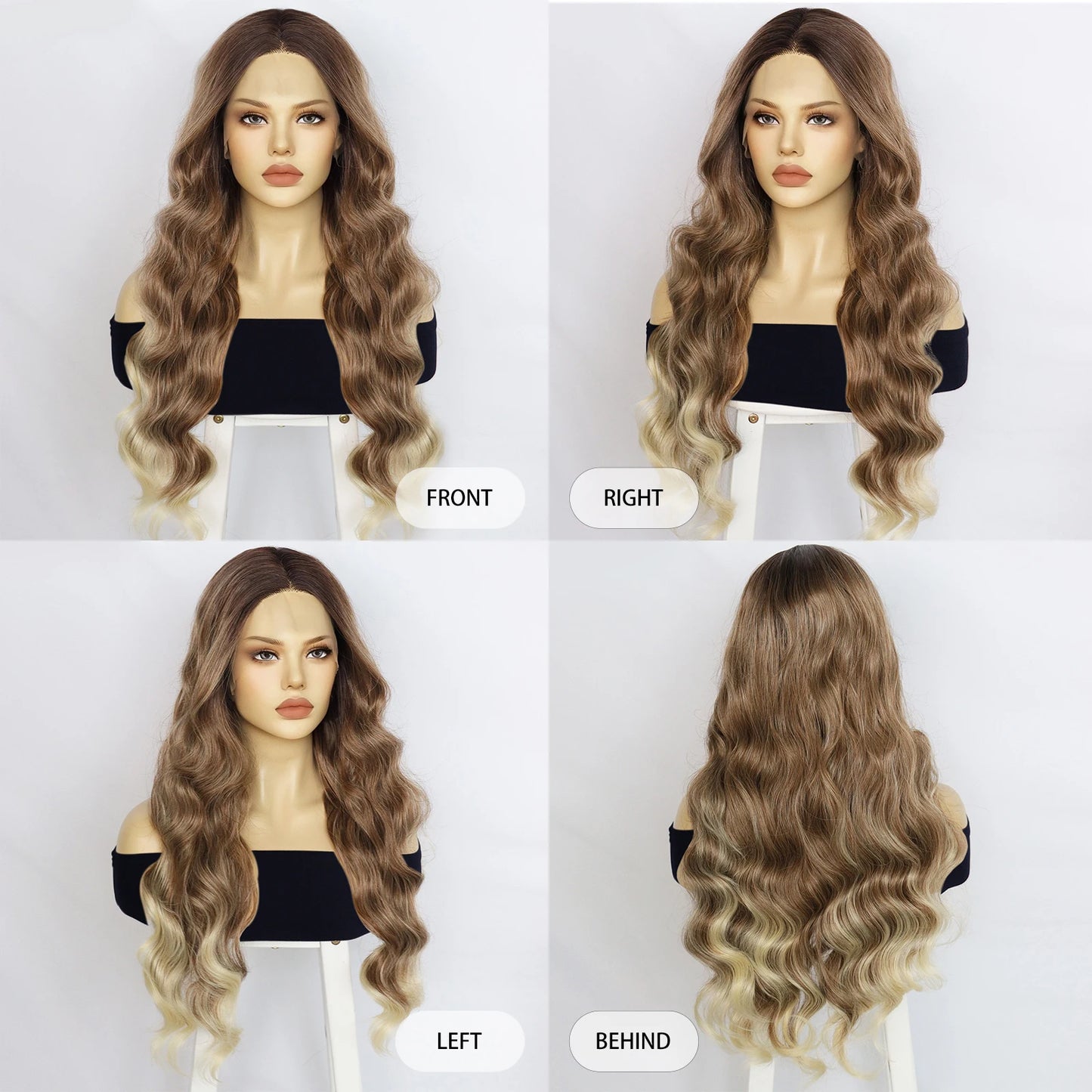 30-40 Inch 5x5 Glueless Human Hair Wig, 250 Density, 13x6 HD Transparent Lace Frontal, 13x4 Body Wave Lace Front Wig for Women