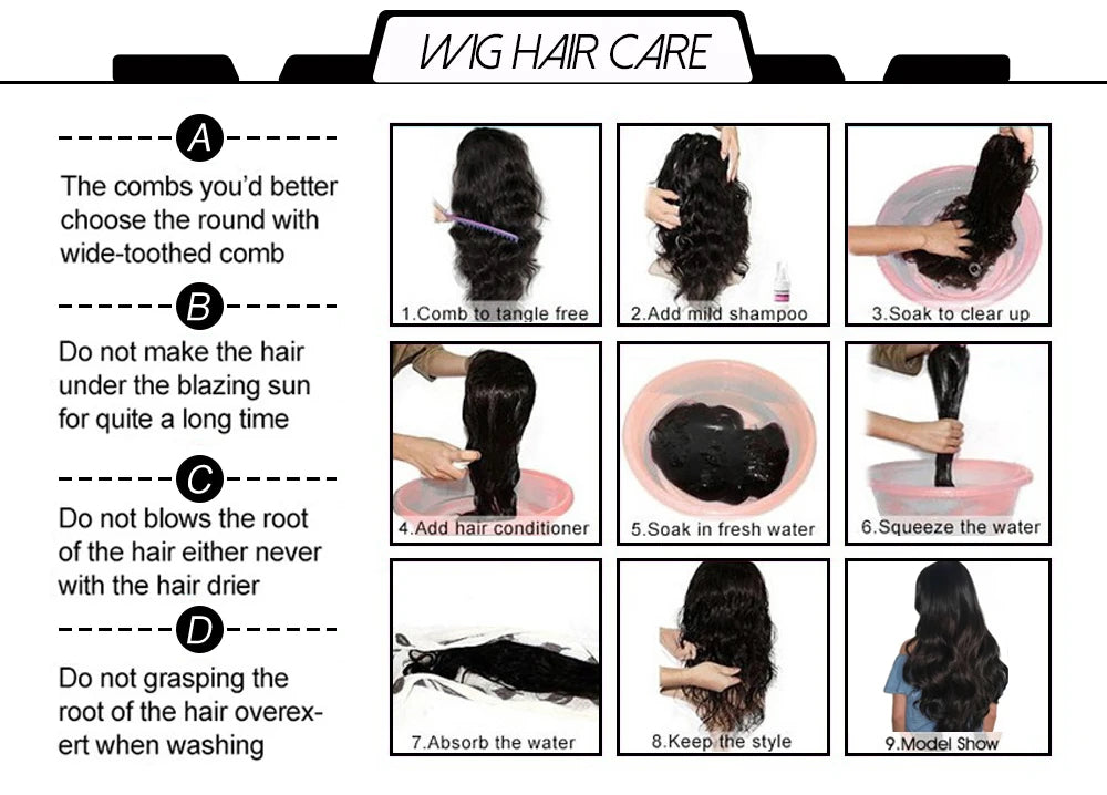 30-40 Inch 5x5 Glueless Human Hair Wig, 250 Density, 13x6 HD Transparent Lace Frontal, 13x4 Body Wave Lace Front Wig for Women