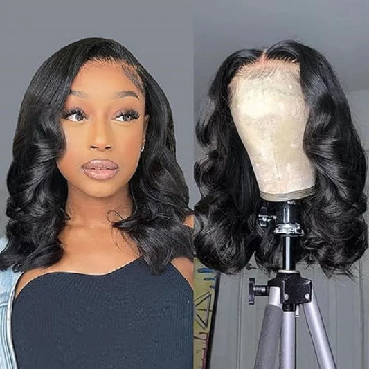 30-40 Inch 5x5 Glueless Human Hair Wig, 250 Density, 13x6 HD Transparent Lace Frontal, 13x4 Body Wave Lace Front Wig for Women