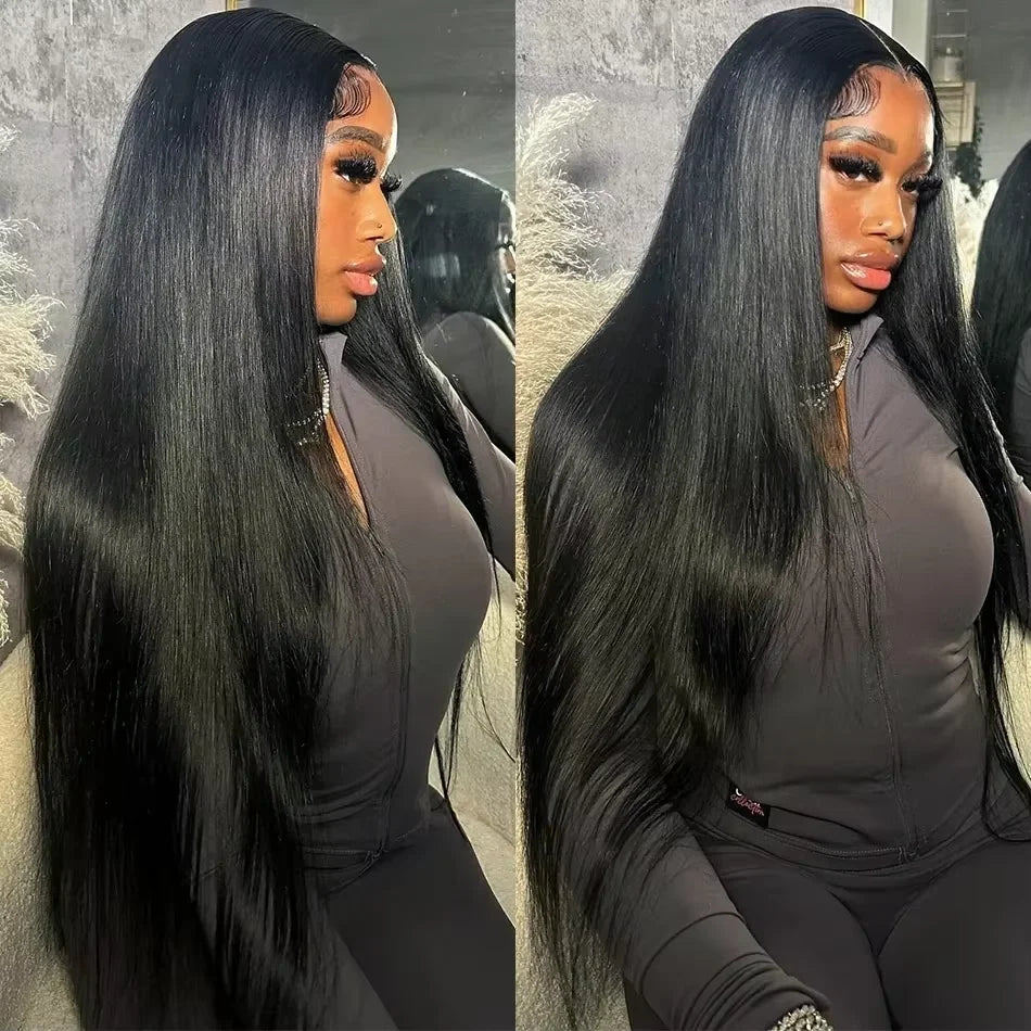 30-40 Inch 5x5 Glueless Human Hair Wig, 250 Density, 13x6 HD Transparent Lace Frontal, 13x4 Body Wave Lace Front Wig for Women