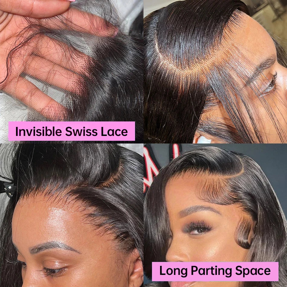 Ready To Wear Glueless Wigs Human Hair Body Wave 13x4 13x6 Lace Front Wig No Glue Pre Cut Lace Frontal Wig For Black Women 230%
