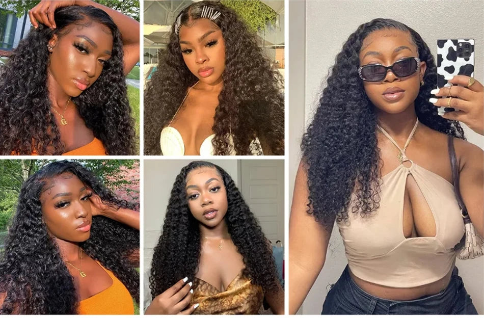 30-40 Inch 5x5 Glueless Human Hair Wig, 250 Density, 13x6 HD Transparent Lace Frontal, 13x4 Body Wave Lace Front Wig for Women