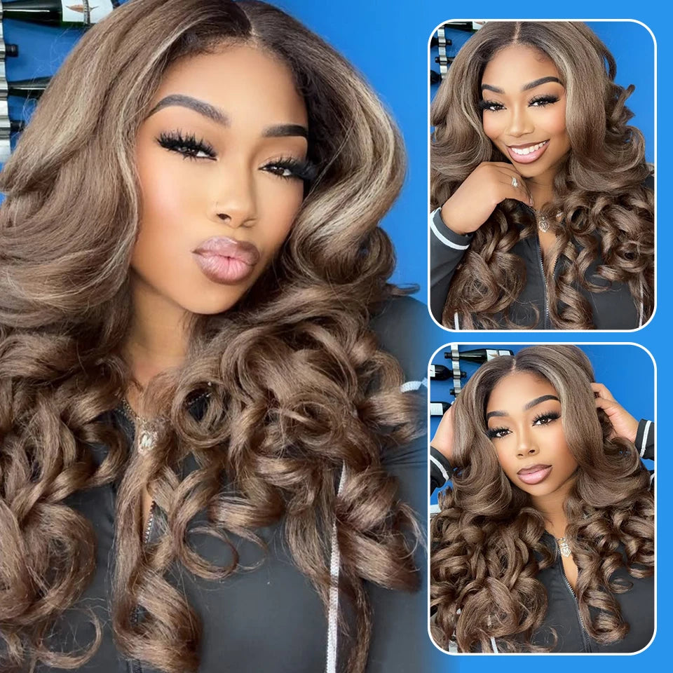 30-40 Inch 5x5 Glueless Human Hair Wig, 250 Density, 13x6 HD Transparent Lace Frontal, 13x4 Body Wave Lace Front Wig for Women