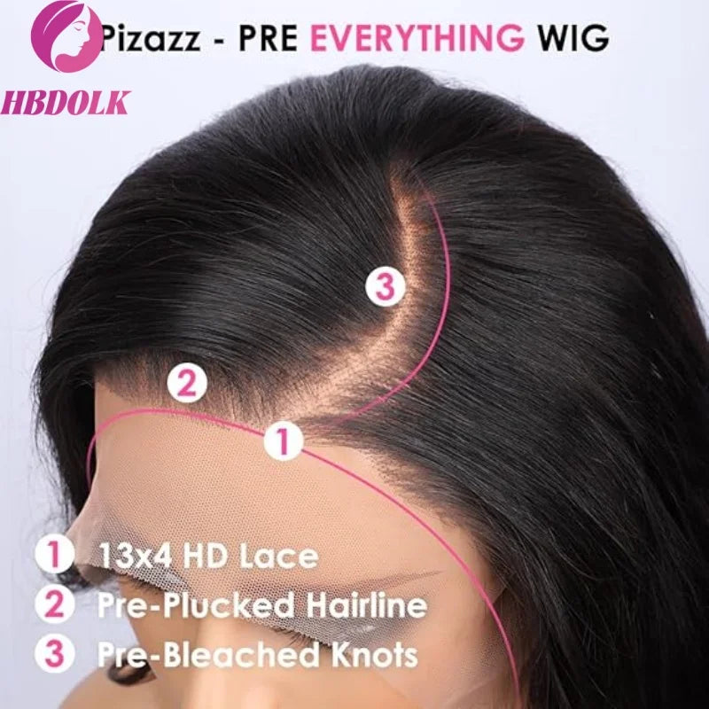 13x6 Hd Lace Frontal Wig Human Hair Glueless Body Wave Wet And Wavy Wig For Women 13x4 Body Wave Lace 5x5 Front Human Hair Wigs