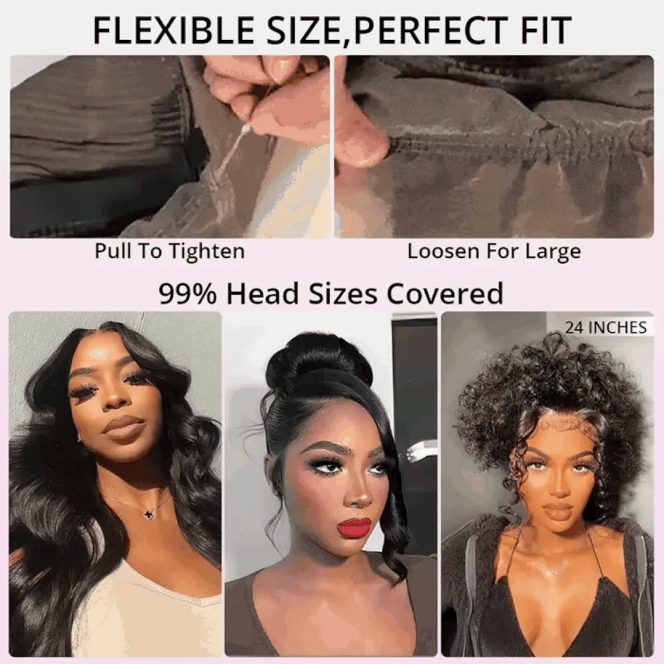 30-40 Inch 5x5 Glueless Human Hair Wig, 250 Density, 13x6 HD Transparent Lace Frontal, 13x4 Body Wave Lace Front Wig for Women