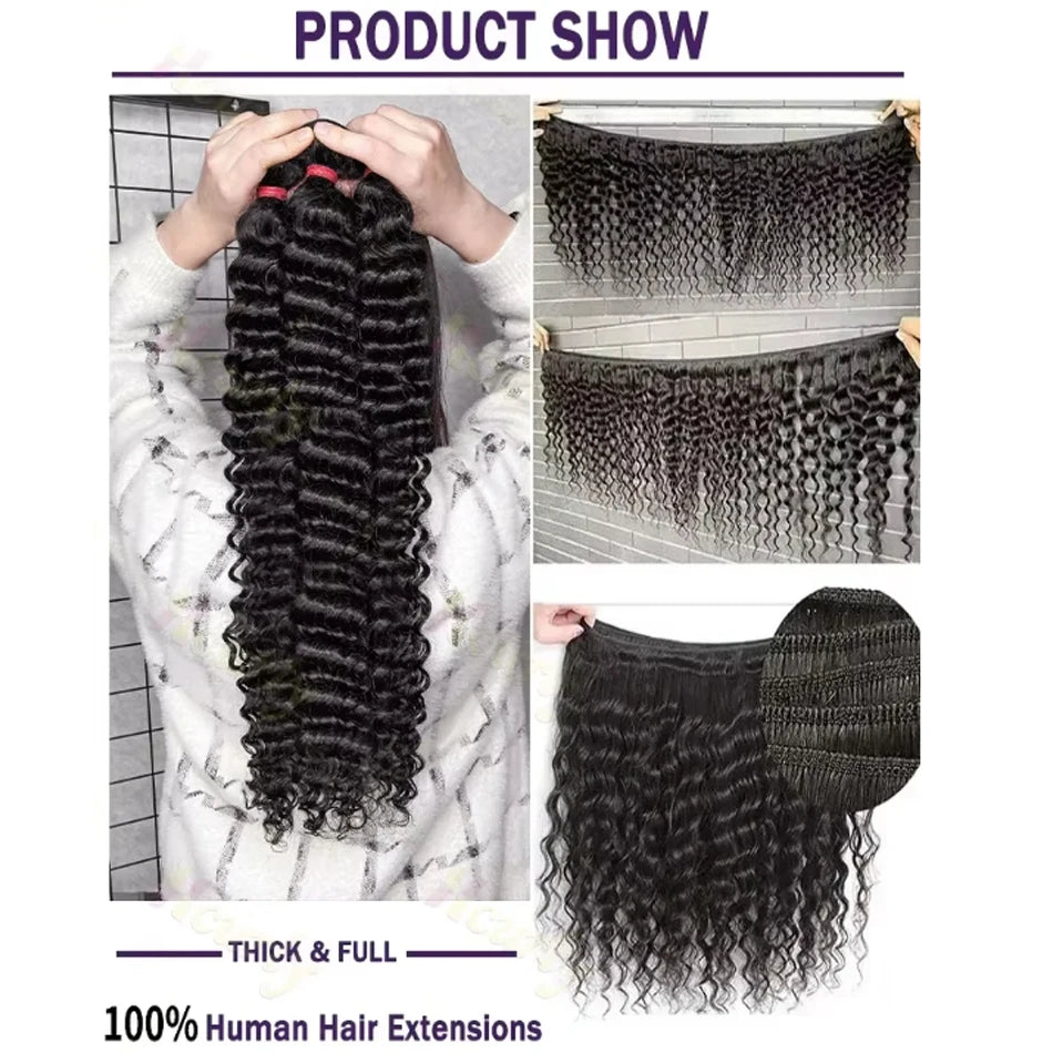 30-40 Inch 5x5 Glueless Human Hair Wig, 250 Density, 13x6 HD Transparent Lace Frontal, 13x4 Body Wave Lace Front Wig for Women