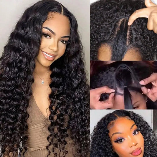 30-40 Inch 5x5 Glueless Human Hair Wig, 250 Density, 13x6 HD Transparent Lace Frontal, 13x4 Body Wave Lace Front Wig for Women
