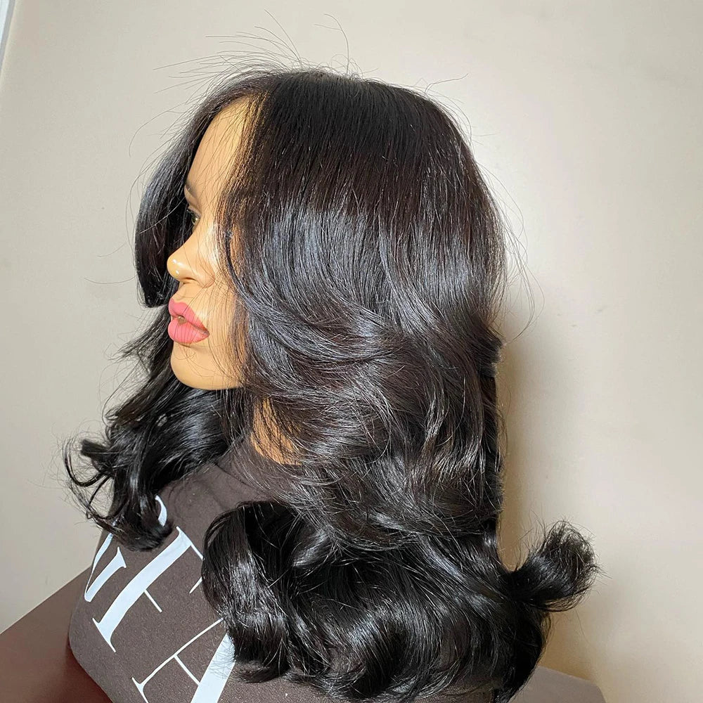30-40 Inch 5x5 Glueless Human Hair Wig, 250 Density, 13x6 HD Transparent Lace Frontal, 13x4 Body Wave Lace Front Wig for Women