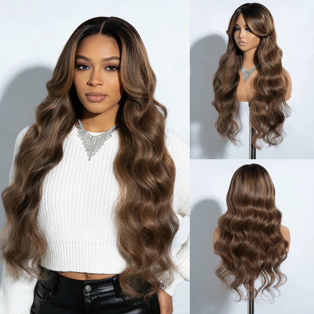 30-40 Inch 5x5 Glueless Human Hair Wig, 250 Density, 13x6 HD Transparent Lace Frontal, 13x4 Body Wave Lace Front Wig for Women