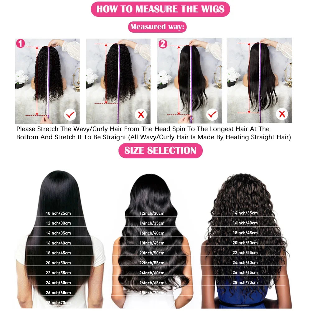30 40 Inch 5x5 Glueless 250 Density 13x6 HD Transparent Lace Frontal Wig Human Hair 13x4 Body Wave Lace Front Wigs For Women