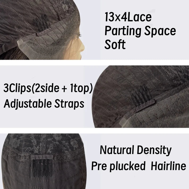 30-40 Inch 5x5 Glueless Human Hair Wig, 250 Density, 13x6 HD Transparent Lace Frontal, 13x4 Body Wave Lace Front Wig for Women