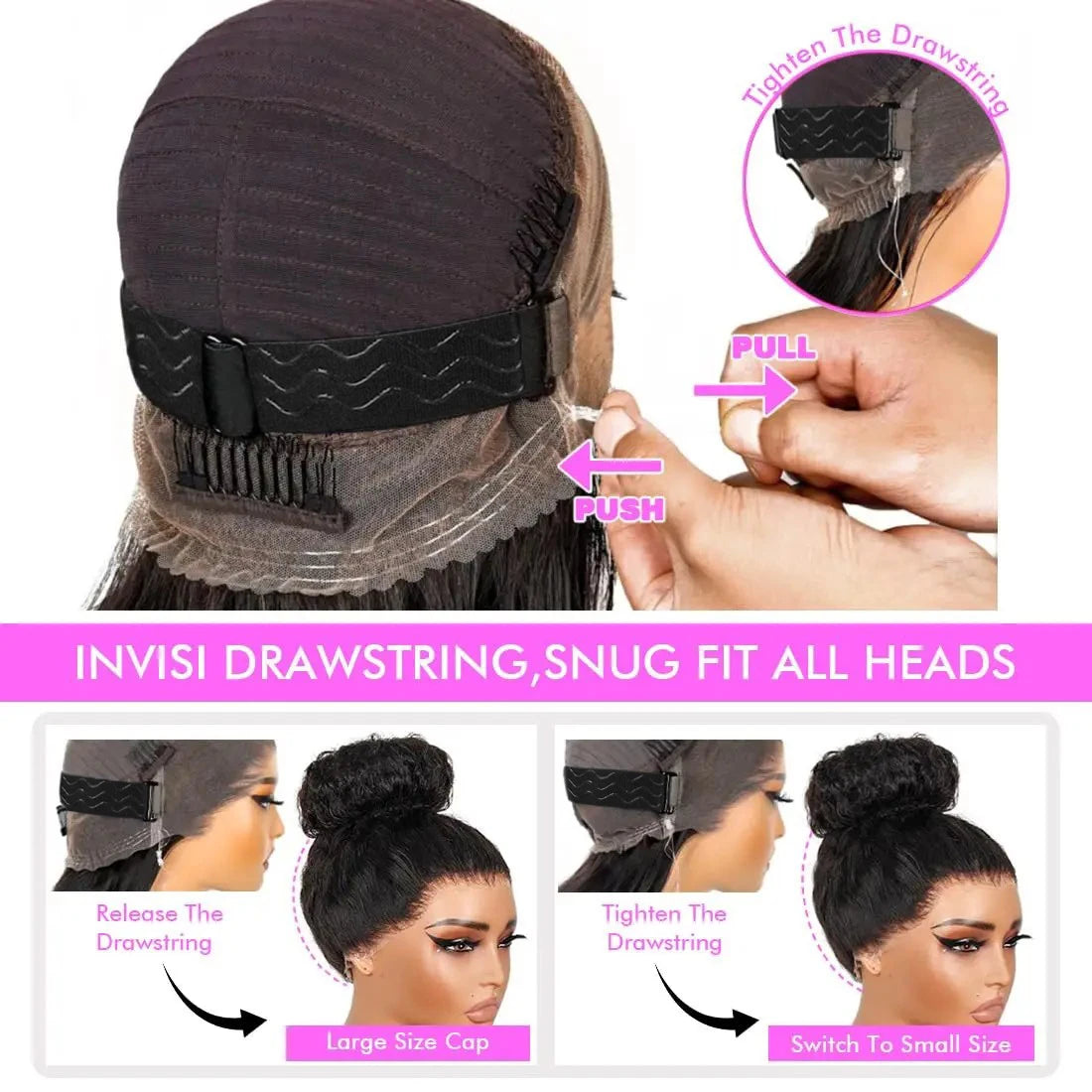 30-40 Inch 5x5 Glueless Human Hair Wig, 250 Density, 13x6 HD Transparent Lace Frontal, 13x4 Body Wave Lace Front Wig for Women