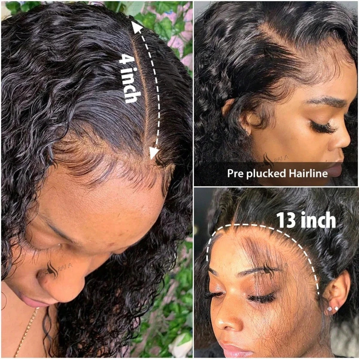 250 Density Curly 13x6 13×4 5×5 HD Transparent Deep Wave Lace Front Wig Human Hair For Black Women 40 42 Inch Pre Plucked Brazil