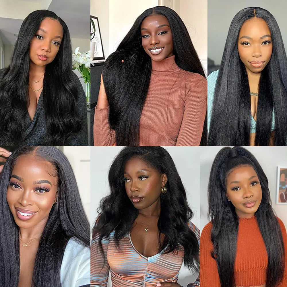 30-40 Inch 5x5 Glueless Human Hair Wig, 250 Density, 13x6 HD Transparent Lace Frontal, 13x4 Body Wave Lace Front Wig for Women