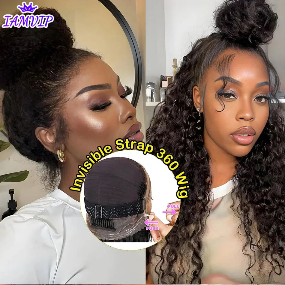 30-40 Inch 5x5 Glueless Human Hair Wig, 250 Density, 13x6 HD Transparent Lace Frontal, 13x4 Body Wave Lace Front Wig for Women