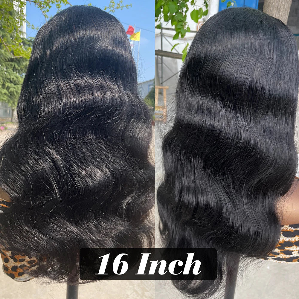 30-40 Inch 5x5 Glueless Human Hair Wig, 250 Density, 13x6 HD Transparent Lace Frontal, 13x4 Body Wave Lace Front Wig for Women
