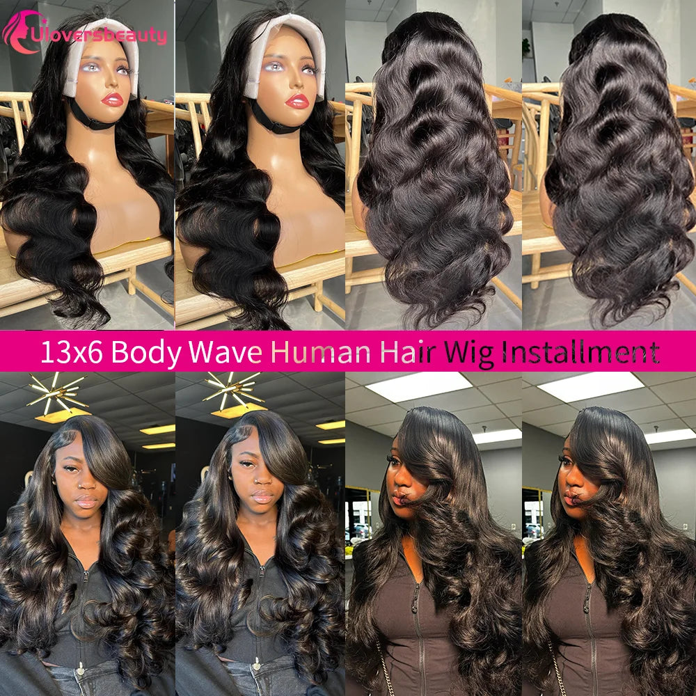 24 26 30Inch Body Wave Human Hair Wigs 13x6 HD Lace Human Hair Wig Raw Hair Wigs On Clearance Sale 220% Glueless Wigs Human Hair