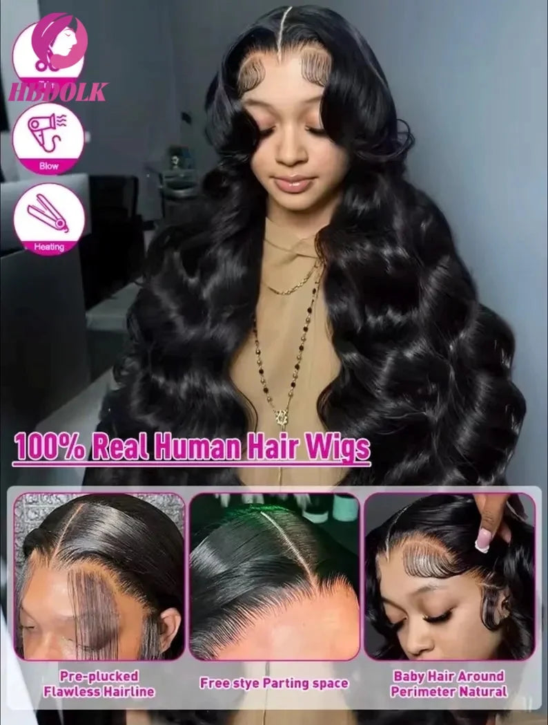 13x6 Hd Lace Frontal Wig Human Hair Glueless Body Wave Wet And Wavy Wig For Women 13x4 Body Wave Lace 5x5 Front Human Hair Wigs