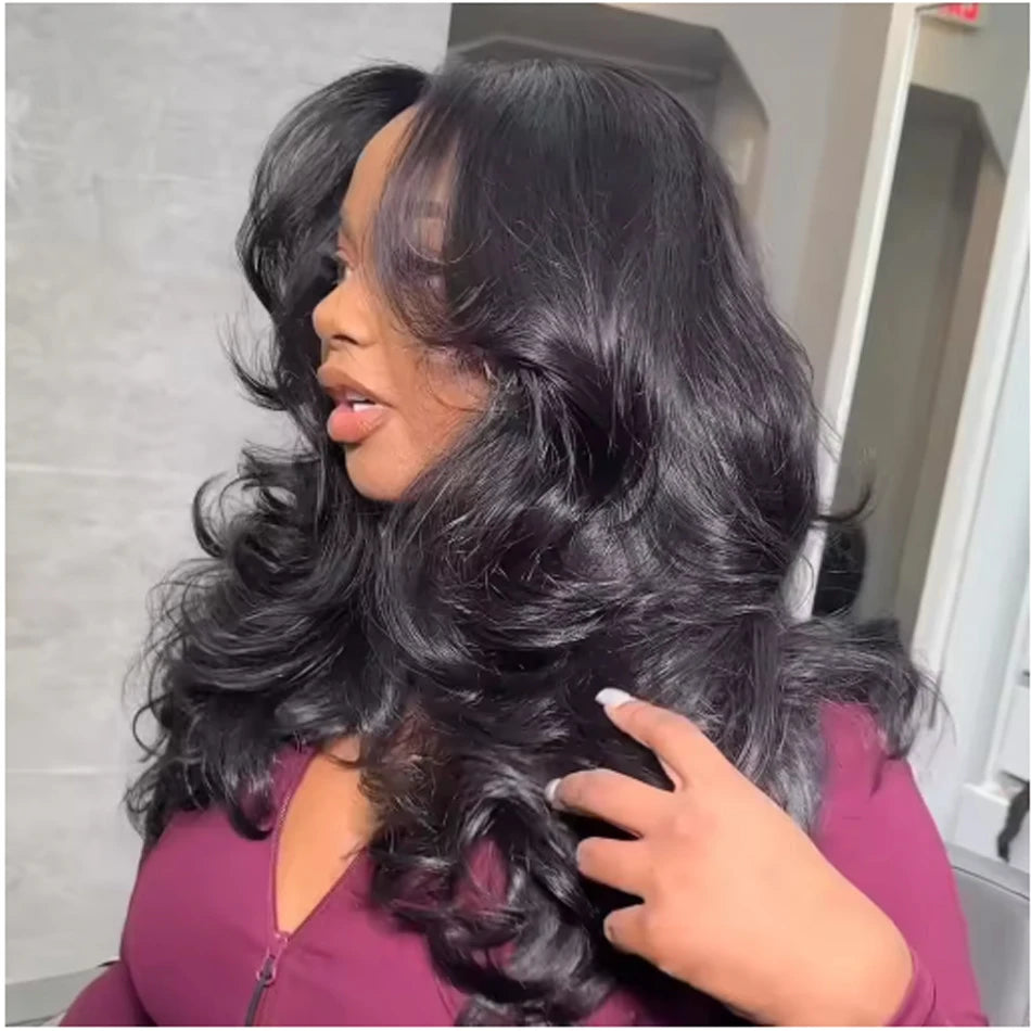 30-40 Inch 5x5 Glueless Human Hair Wig, 250 Density, 13x6 HD Transparent Lace Frontal, 13x4 Body Wave Lace Front Wig for Women