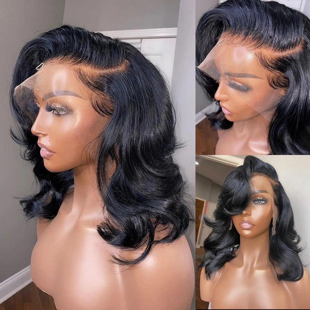 30-40 Inch 5x5 Glueless Human Hair Wig, 250 Density, 13x6 HD Transparent Lace Frontal, 13x4 Body Wave Lace Front Wig for Women
