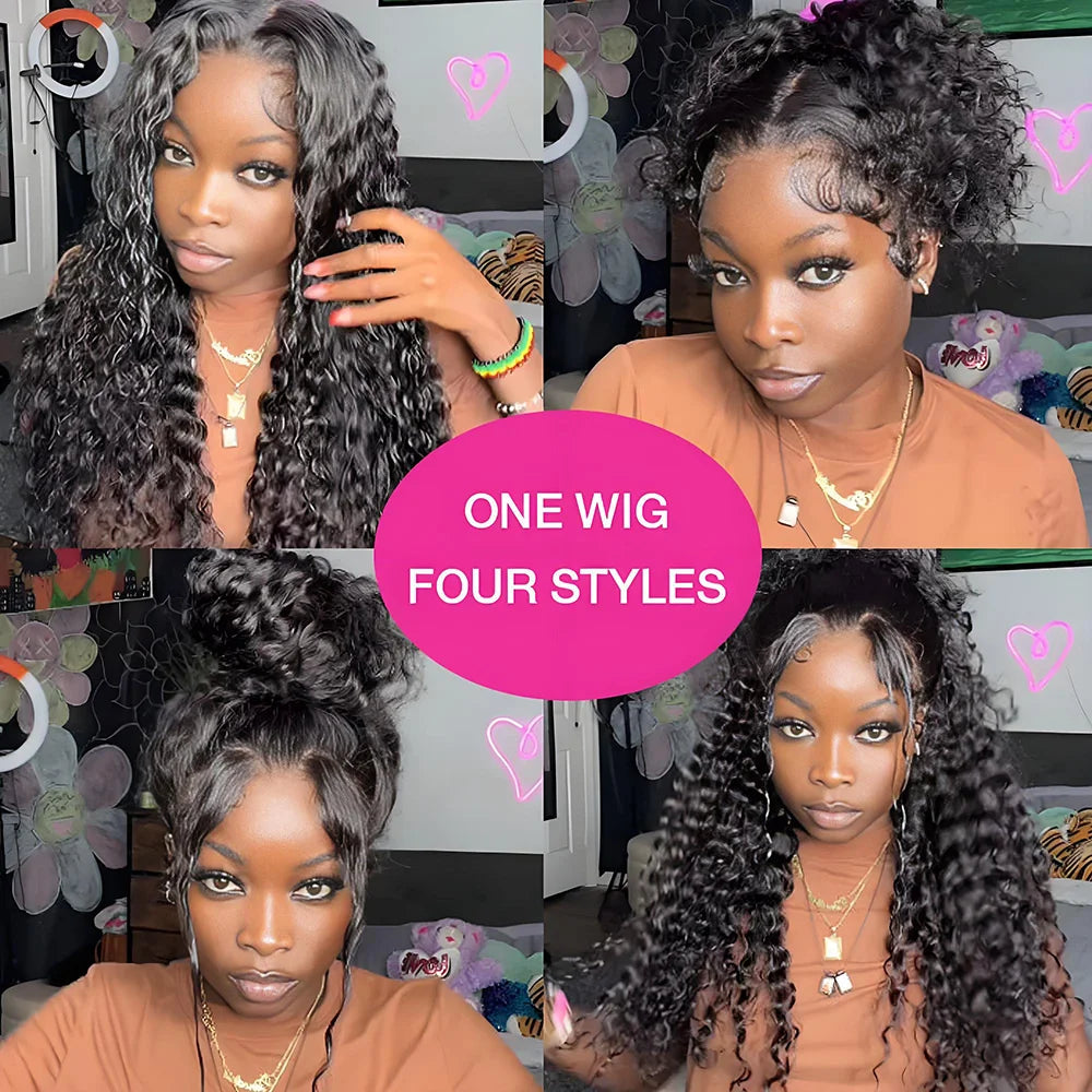 30-40 Inch 5x5 Glueless Human Hair Wig, 250 Density, 13x6 HD Transparent Lace Frontal, 13x4 Body Wave Lace Front Wig for Women