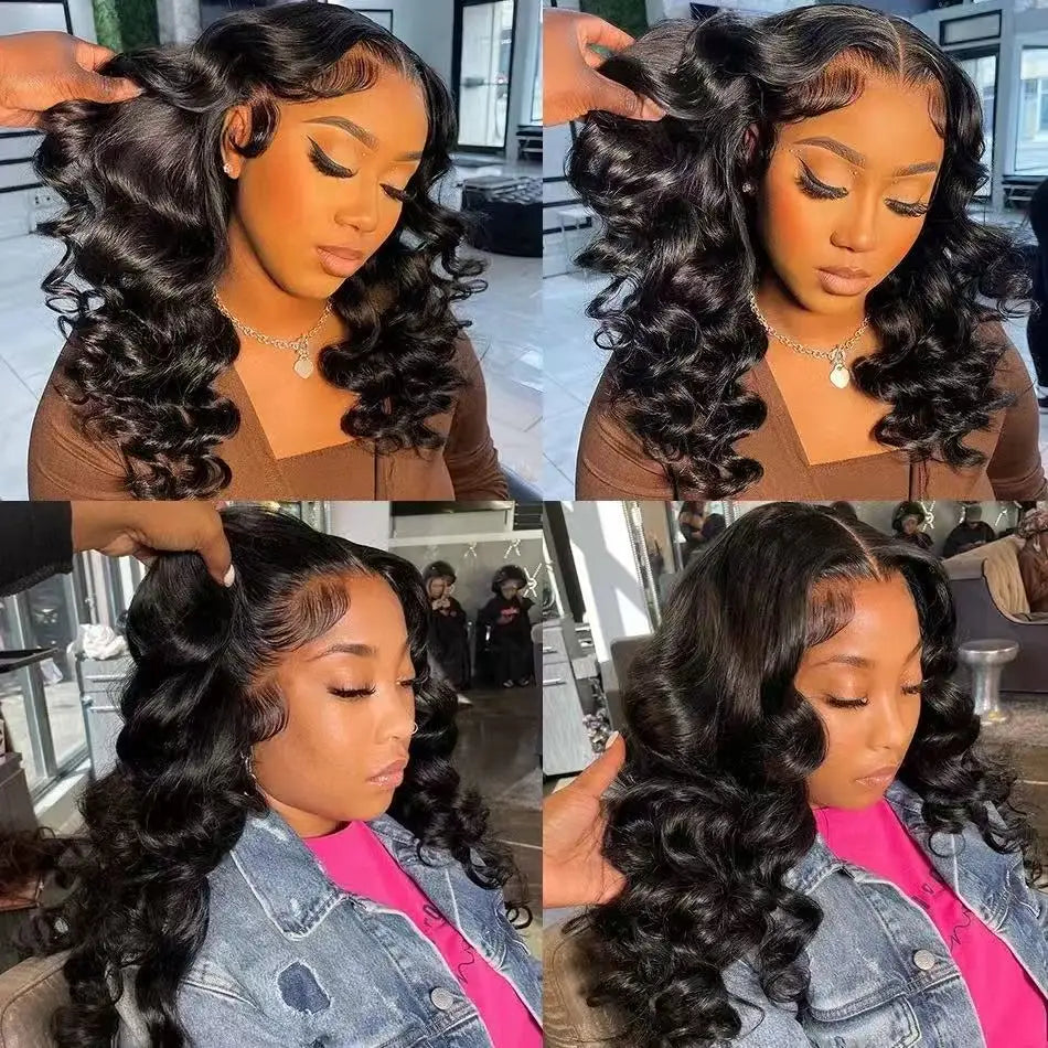 30-40 Inch 5x5 Glueless Human Hair Wig, 250 Density, 13x6 HD Transparent Lace Frontal, 13x4 Body Wave Lace Front Wig for Women
