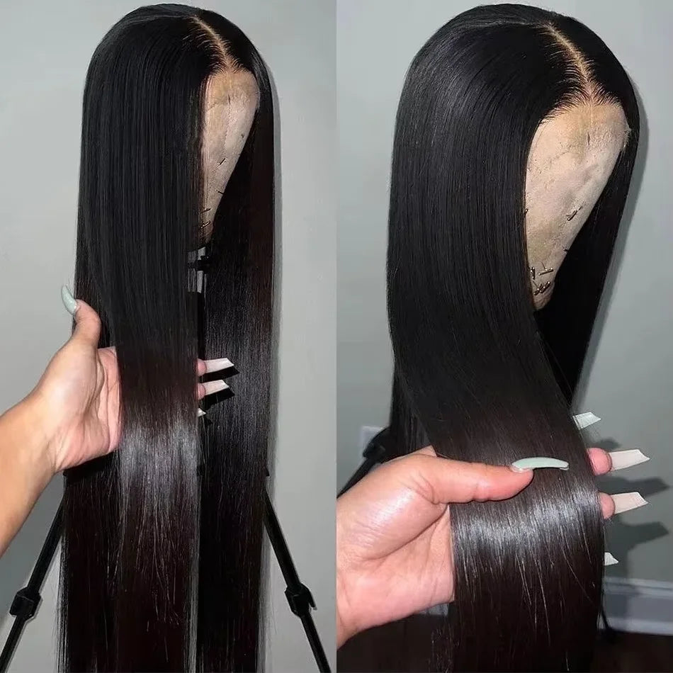 30-40 Inch 5x5 Glueless Human Hair Wig, 250 Density, 13x6 HD Transparent Lace Frontal, 13x4 Body Wave Lace Front Wig for Women